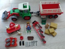 Playmobil - 3718 Traktor Billy, Kreiselmäher Wendepflug, 3719 Erntewagen, u.w.