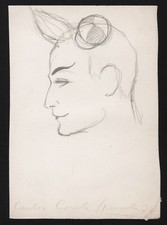 Carlos Conte acteur actor theatre Paris Portrait drawing dessin van Caulaert