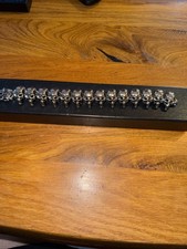 Armband Totenkopf-Herrenarmband aus Titanstahl, 22 cm, Gothic-Fahrradarmband Neu