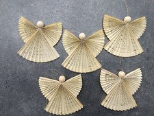 10 Engel gefaltet aus Gebetbuch / Gotteslob – Schutzengel - Glücksbringer (k)