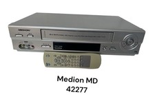 MEDION MD 42277 HiFi 6 Kopf VHS Videorecorder mit Original Fernbedienung