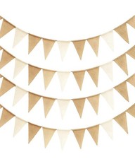 Wimpelkette beige boho - 🎉,
