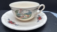 Sarreguemines Obernai Teetasse / Kaffeetasse mit Untertasse TOP 3 vorhanden