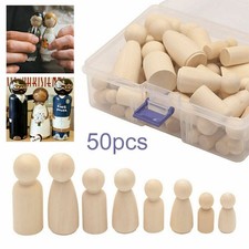 50X DIY Holzfiguren Figuren