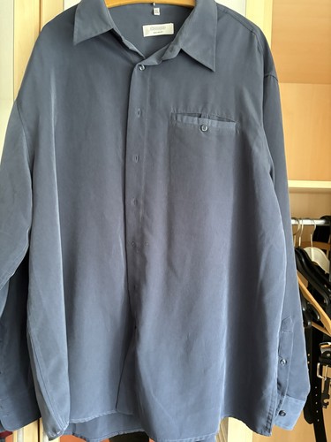 Herrenhemd langarm blau xxl - herrenhemd,