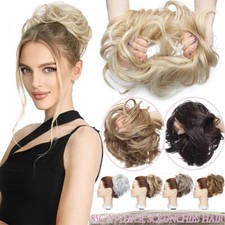 Damen Haarteil wie Echthaar Dutt Haargummi Haarverlängerung Extension Haarknoten