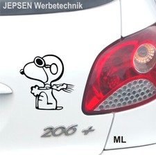 2x Snoopy Aufkleber 10cm Baron