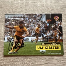 Ulf Kirsten Dynamo Dresden Bayer Leverkusen Original signierte Autogrammkarte 