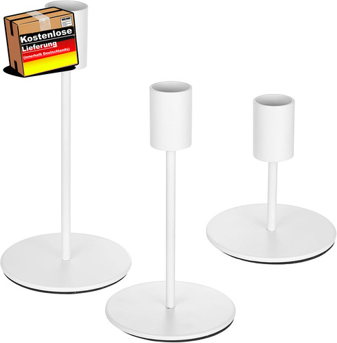 Kerzenständer set weiß für - kerzenständer,