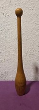 DDR SPORTGERÄT -KEULE/ KEGEL- aus Holz GYMNASTIK SPORT BODENTURNEN 38 cm VINTAGE