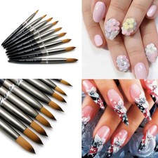 Acryl Kolinsky Nagel Bürsten Nail Art Pinsel Maniküre Werkzeug Damen Deko /