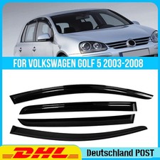 Windabweiser Rahmen für VW Golf V 4-Tlg Schrägheck Regenabweiser Blende Schwarz