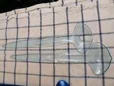 Tupperware Salatbesteck junge Welle blau transparent 2 teilig