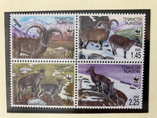 Tadschikistan 2005 Satz WWF Blauschaf postfrisch 4er-Block