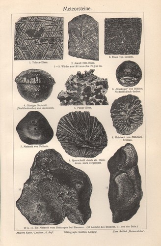 Meteorsteine fossilien - meteorsteine,