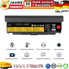 9 Zellen 57++ Laptop Akku für Lenovo Thinkpad T440p T540p W540 W541 87Wh 45n1151