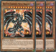 yugioh 3x Red-Eyes Darkness