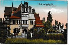 (234) Ansichtskarte: Landau Pf.: An "44" , Villa Ludowici; Pferd; 1919