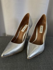 NEU: Steve Madden Designer Pumps, Gr. 40, silber-metallic, Stilettoabsatz