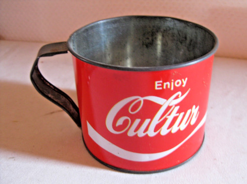 Coca cola blech becher tasse - cola,