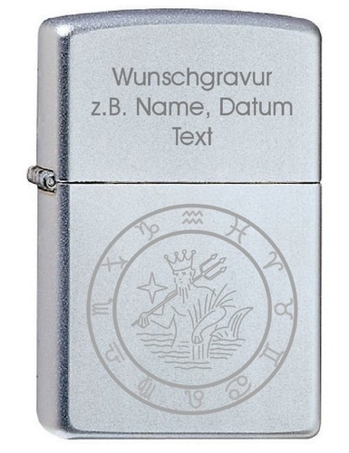Zippo feuerzeug chrom - chrom, satin