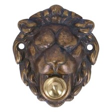 Klingel Glocke Klingeltableau Messing Löwe Klein