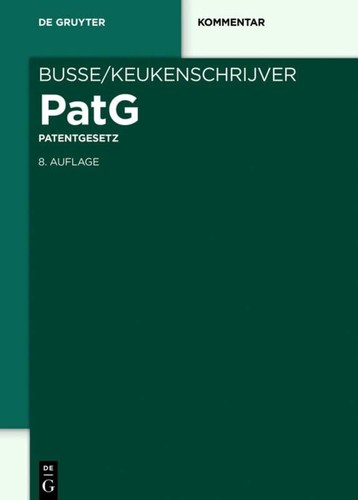 Patentgesetz gruyter - (de,
