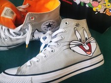 Converse x LOONEY TUNES BUGS BUNNY GREY Chucks Hi 158234C 8.5 UK 42 EU 27 CM