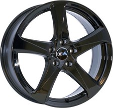 4x Alufelgen DBV 5SP 001 schwarz 6,5x16 ET40 LK5 114 16 Zoll Felgen Alu