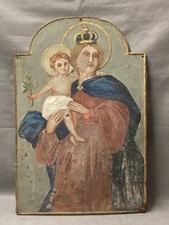 Altes Marienbild Madonna Öl /