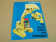 Prospekt BENATI Ketten und Radbagger Ben 90 CSB bis Ben 195 RS