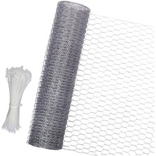 Kaninchendraht, Hühnerdraht, Drahtgeflecht - 10m Länge, verzinkt und rostbest...