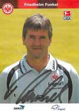 Friedhelm Funkel Autogrammkarte Eintracht Frankfurt Bundesliga Trainer