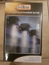 I GLOW - LED Solar Dachrinnenlicht 3er Set leichte Montage! plus Bef. material!