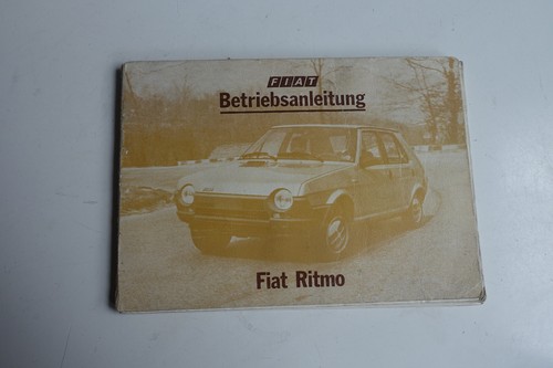 Fiat ritmo betriebsanleitung - fiat,
