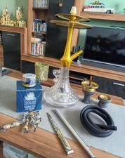 Amy Deluxe Shisha Alu Bubble S 128.02 - Gold -  Transparent Kompletset