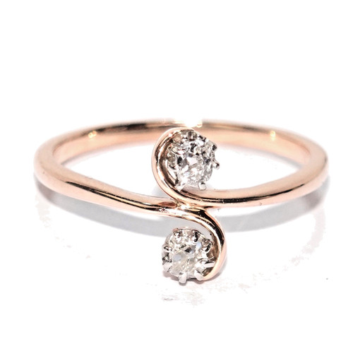 Ring gold antik diamant - gold,