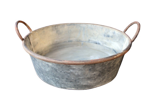 Pflanzschale metall rund d34cm - pflanzschale,