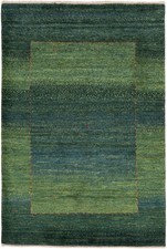 Perser Gabbeh Teppich Grün