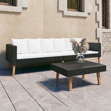 Garden Furniture Set Black