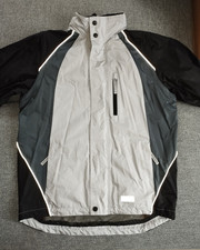Fahrradjacke Wind-/Regenjacke TCM Gr. L abnehmbare Ärmel Reflexstreifen leicht