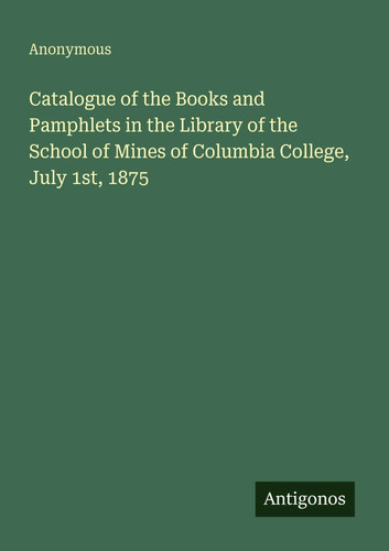 Catalogue the books and - the,