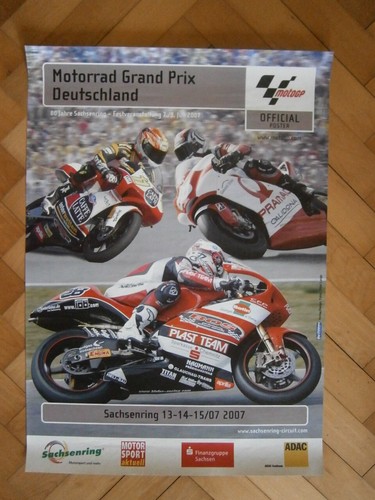Originales großes rennplakat - großes,
