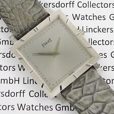 PIAGET 18ct Weißgold Herren / Damen  Designuhr Handaufzug 1960erJahre Kaliber 9P