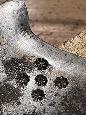 Alte geschmiedete Hippe Heppe Sichel Gertel Hacke ANTIK gemarkt 39 cm lang