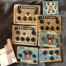 alte Druckknöpfe Konvolut Kohinoor Fedora Prym