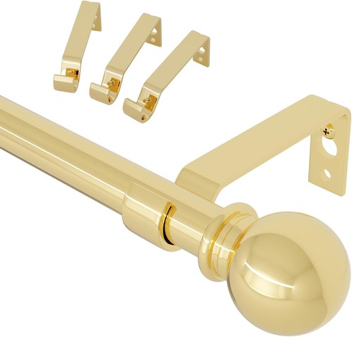 Gardinenstange gold 126 - gold,, 80-126
