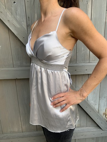 Made italy top satin - made, in