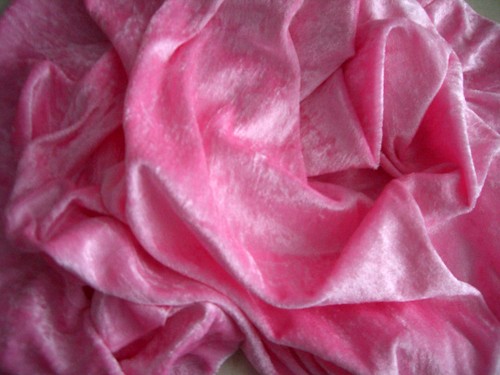 Pannesamt samt rosa - in, rose