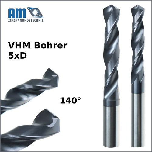 Vhm spiralbohrer 5xd - spiralbohrer,